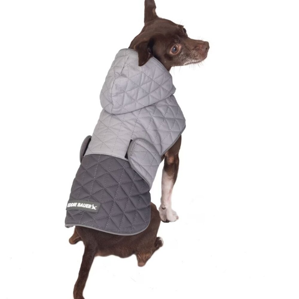 BNWT Eddie Bauer Pet Richaland Two-Tone Quilted Dog Warm Puffer Jacket.  Small.